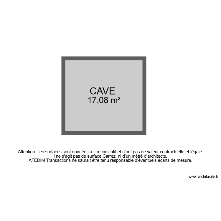 BI 6465 CAVE . Plan de 0 pièce et 0 m2