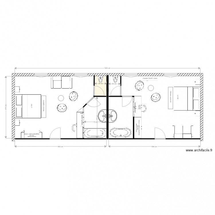 GLYCINES Junior Suites essai 2. Plan de 0 pièce et 0 m2