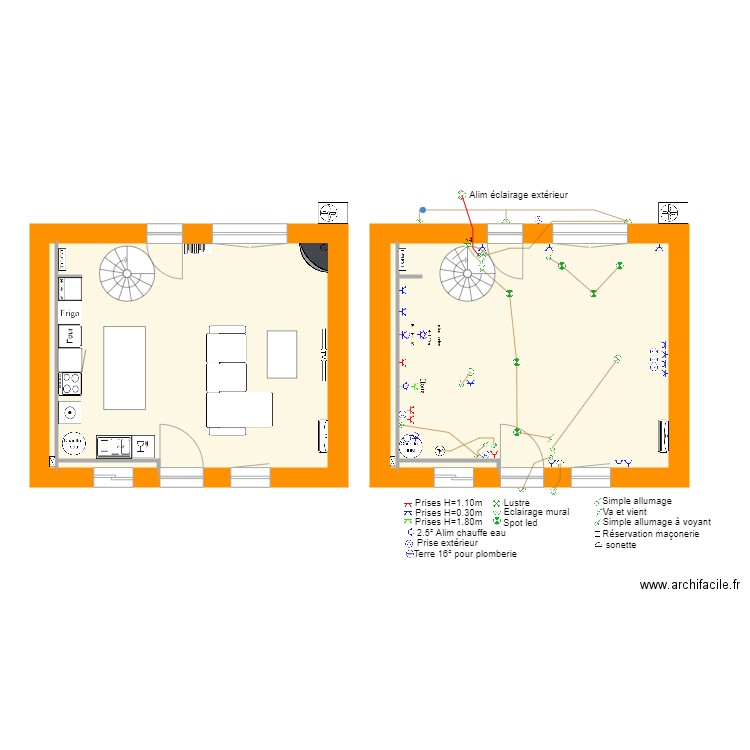 PLAN RDC . Plan de 0 pièce et 0 m2