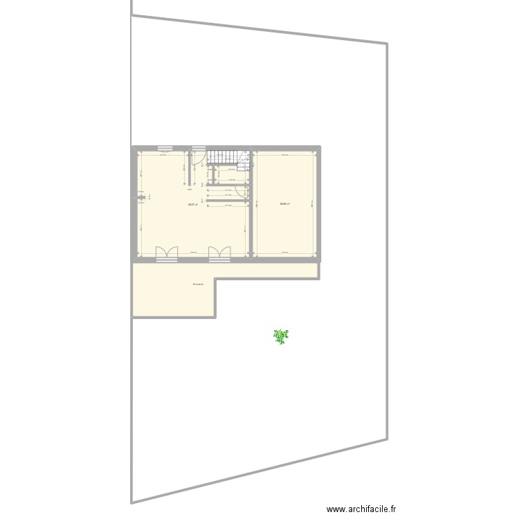 Maison Brocéliande. Plan de 3 pièces et 103 m2