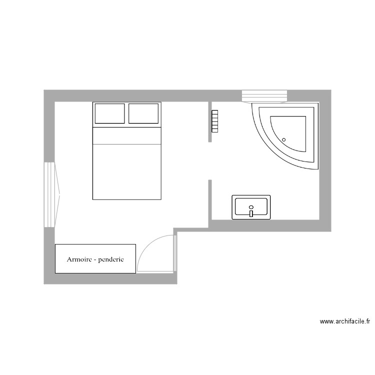 chambre parentale étage. Plan de 0 pièce et 0 m2