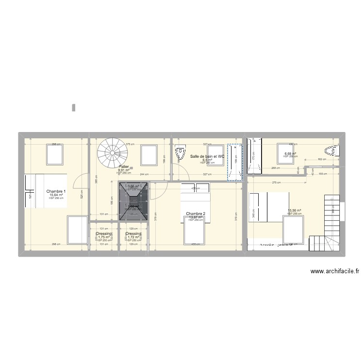la colombière étage. Plan de 0 pièce et 0 m2