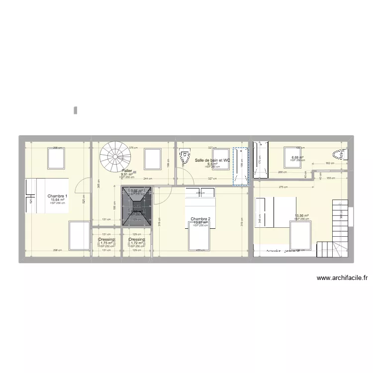 la colombière étage. Plan de la colombière étage. Plan de