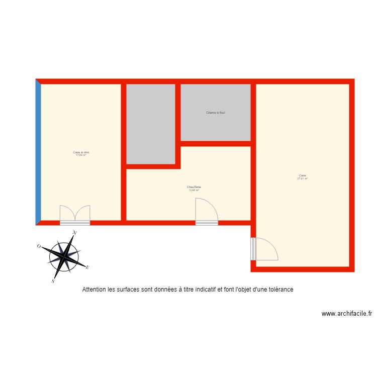 BI 2921 sous sol non côté. Plan de 0 pièce et 0 m2