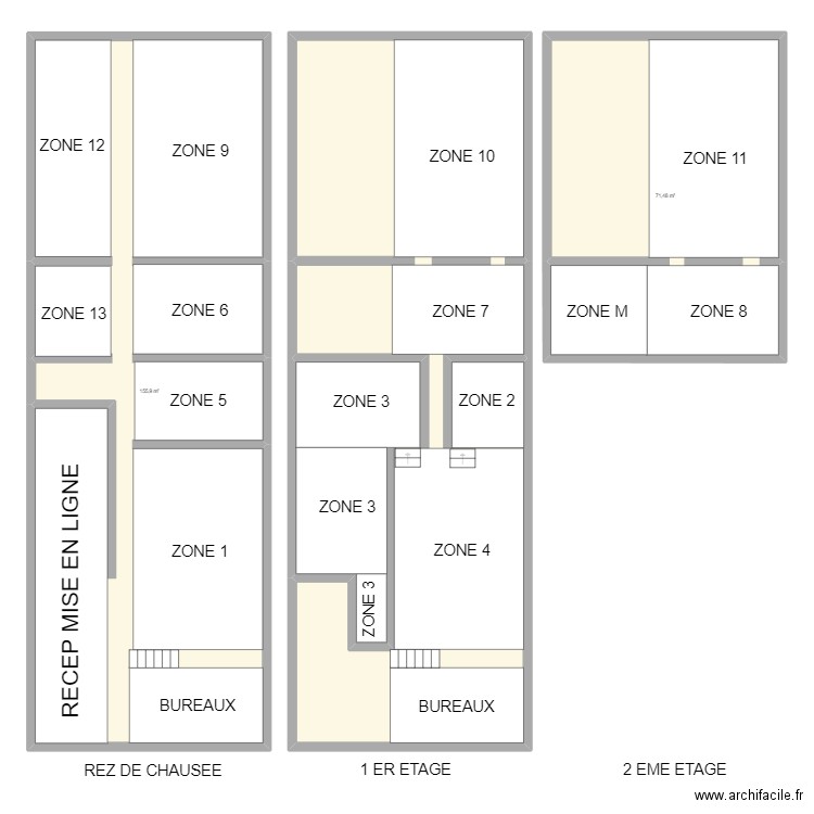 Plan de zone_MAG+EMB. Plan de 3 pièces et 383 m2