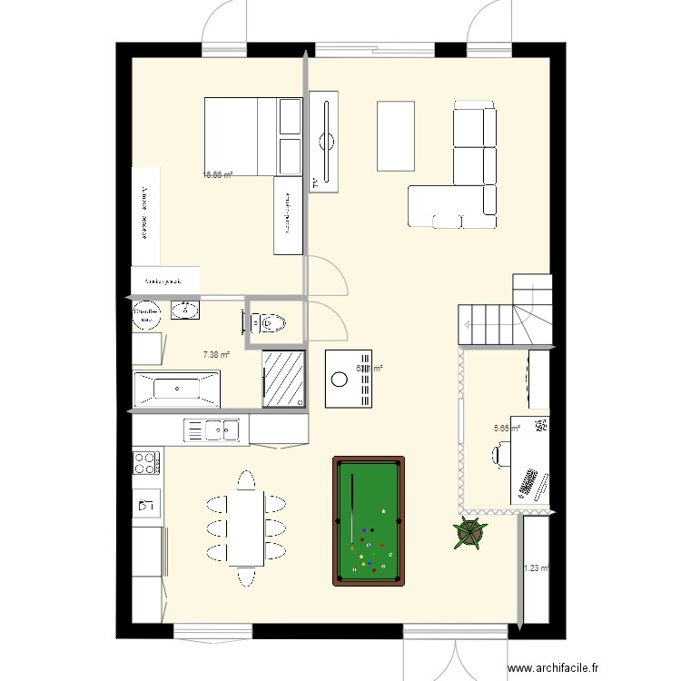 maison 1c. Plan de 0 pièce et 0 m2