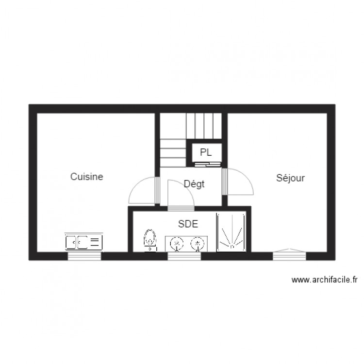 1er ETAGE. Plan de 0 pièce et 0 m2