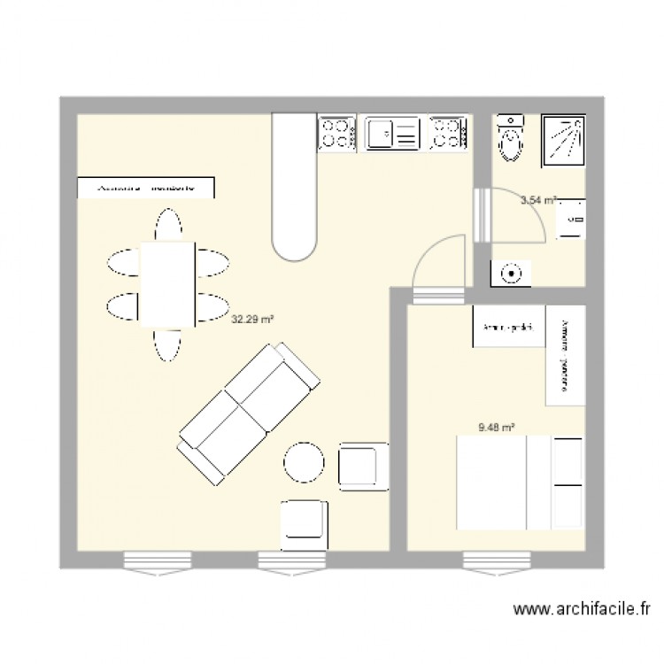 Appartement Lyon. Plan de 0 pièce et 0 m2