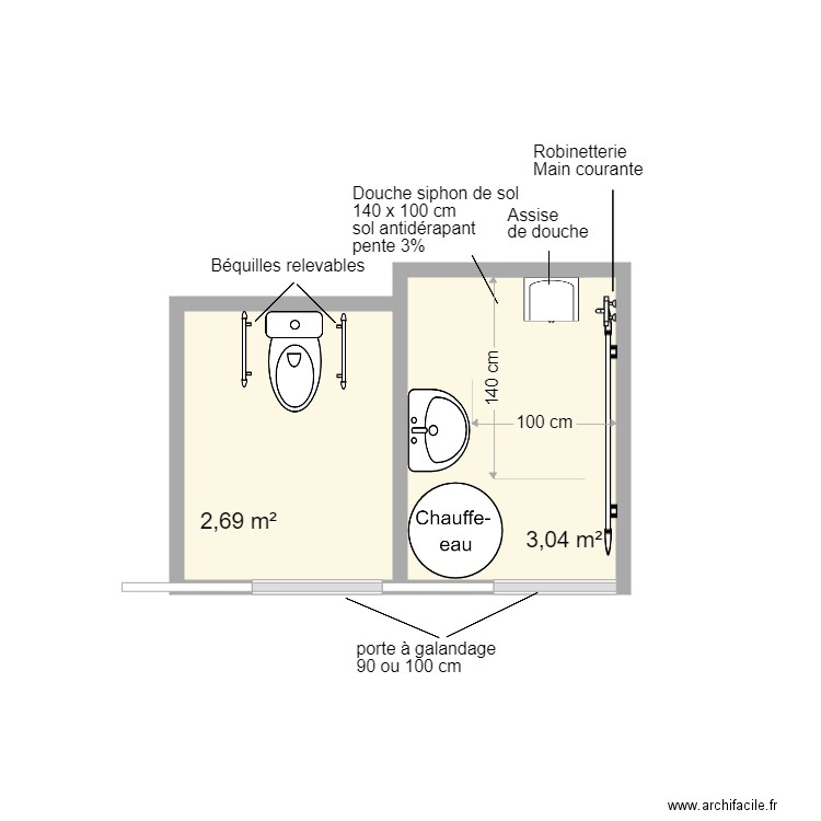 Untereiner SDB projet 1. Plan de 0 pièce et 0 m2