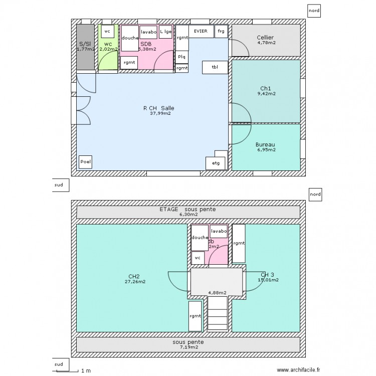 Maison simple. Plan de 0 pièce et 0 m2