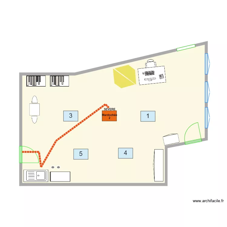 &eacute;l&egrave;ve 2. Plan de 