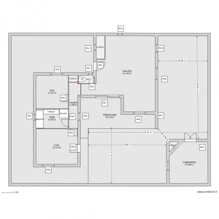 RDCV11-ext . Plan de 0 pièce et 0 m2