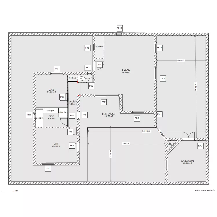 RDCV11-ext . Plan de 