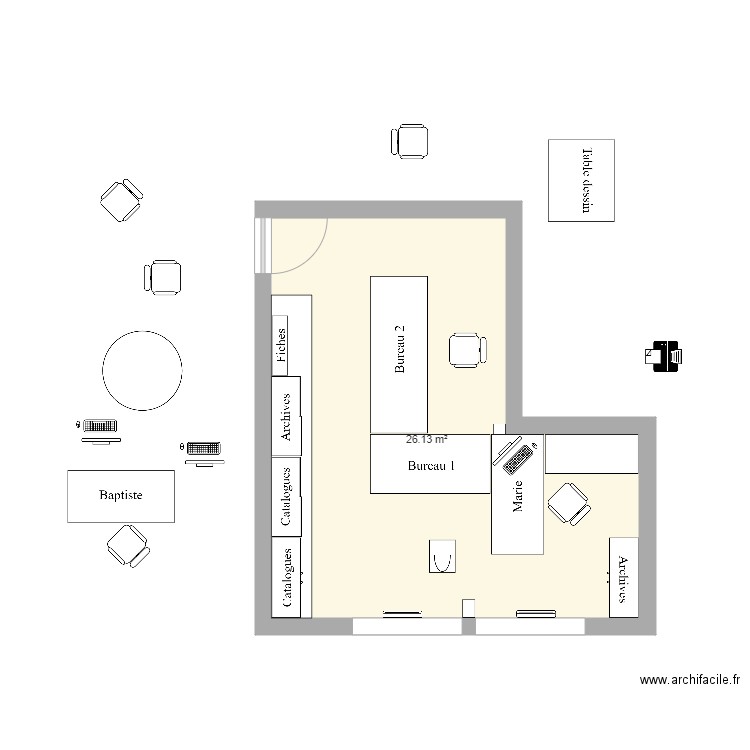 Bureau MODIF 2. Plan de 0 pièce et 0 m2