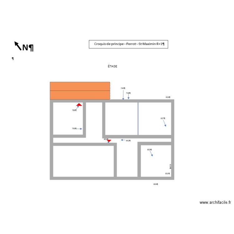 PEROT R1. Plan de 0 pièce et 0 m2