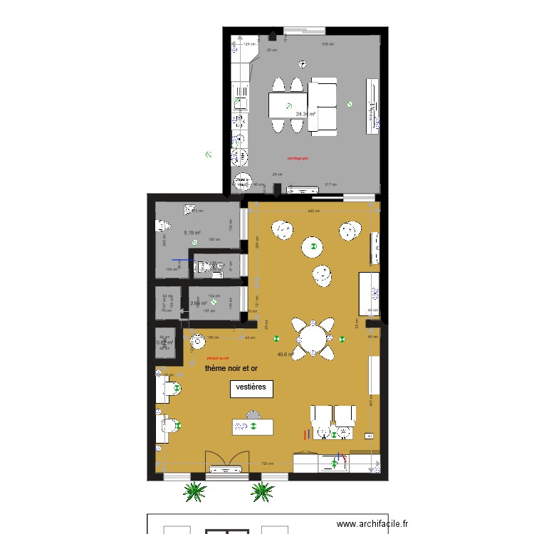 plan du salon. Plan de 0 pièce et 0 m2