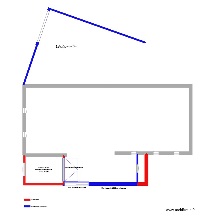 Modification maison Cristiano. Plan de 0 pièce et 0 m2
