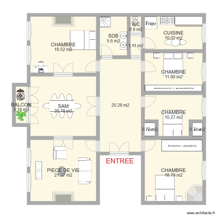 BALZARINI. Plan de 0 pièce et 0 m2