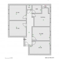 Kots Place du Puddleur 10 - LLN - SCHEMA ELECTRIQUE