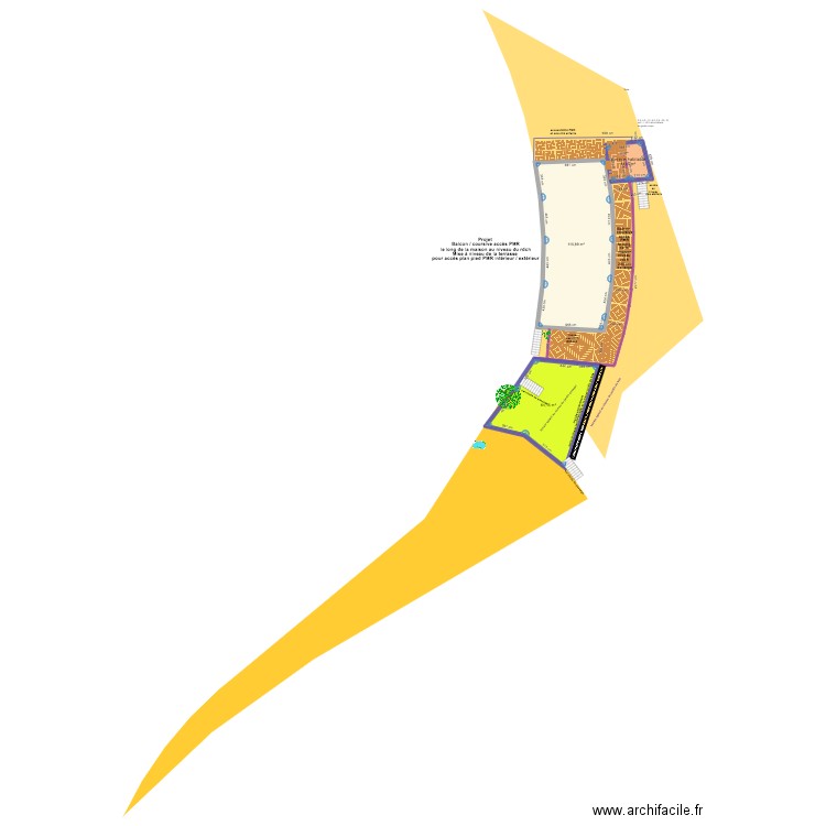 Avant projet d'aménagement ext terrasse & balcon. Plan de 0 pièce et 0 m2