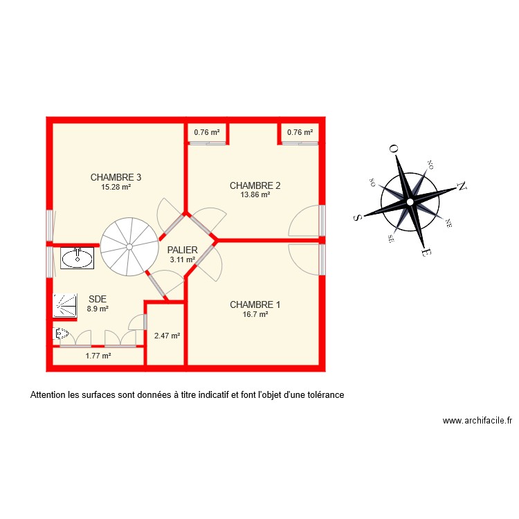 BI 5089 ETAGE. Plan de 0 pièce et 0 m2