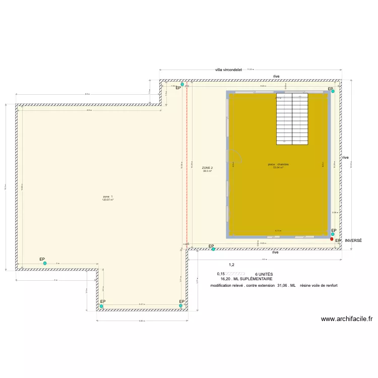 plan TERRASSE vircondelet. Plan de plan TERRASSE vircondelet. Plan de