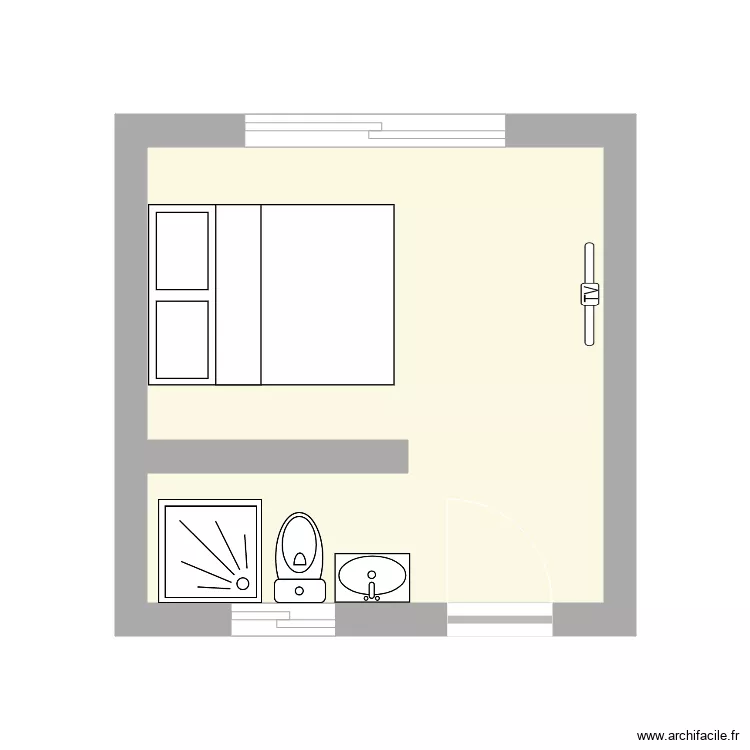 amenagement chambre typique. Plan de amenagement chambre typique. Plan de