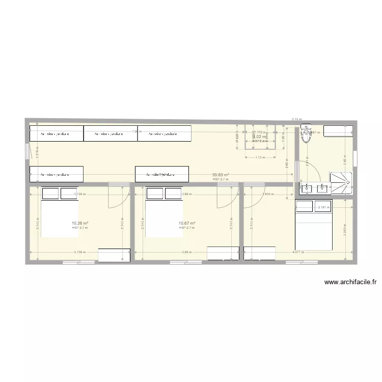 etage. Plan de 