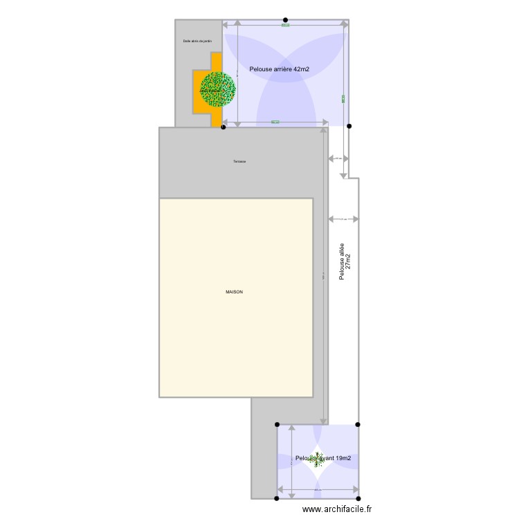 Jardin Essarts v2. Plan de 5 pièces et 258 m2