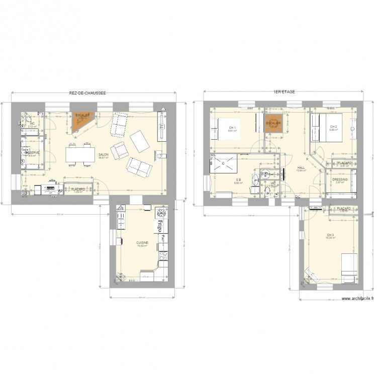 etude. Plan de 0 pièce et 0 m2