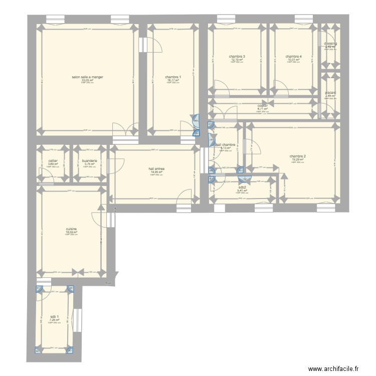 plan appart 180 m2. Plan de 0 pièce et 0 m2