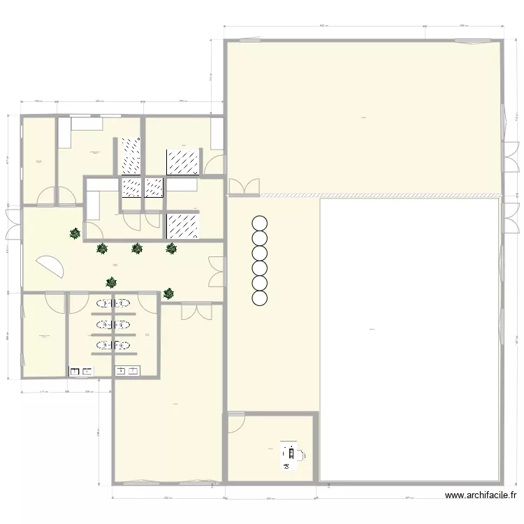 salle de sport 3f. Plan de 