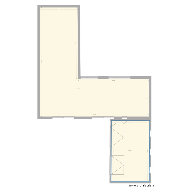 PLAN MAISON L LANVALLAY. Plan de 0 pièce et 0 m2