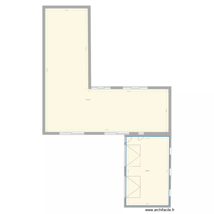 PLAN MAISON L LANVALLAY. Plan de 