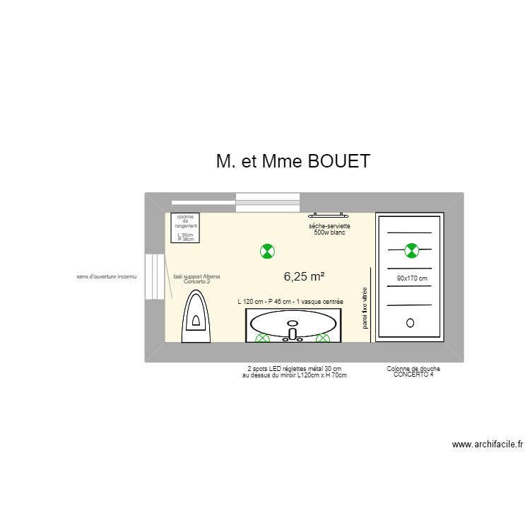BOUET. Plan de 0 pièce et 0 m2