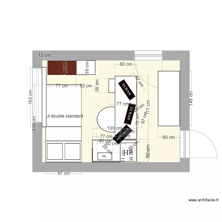 Chambre Février 23. Plan de Chambre Février 23. Plan de