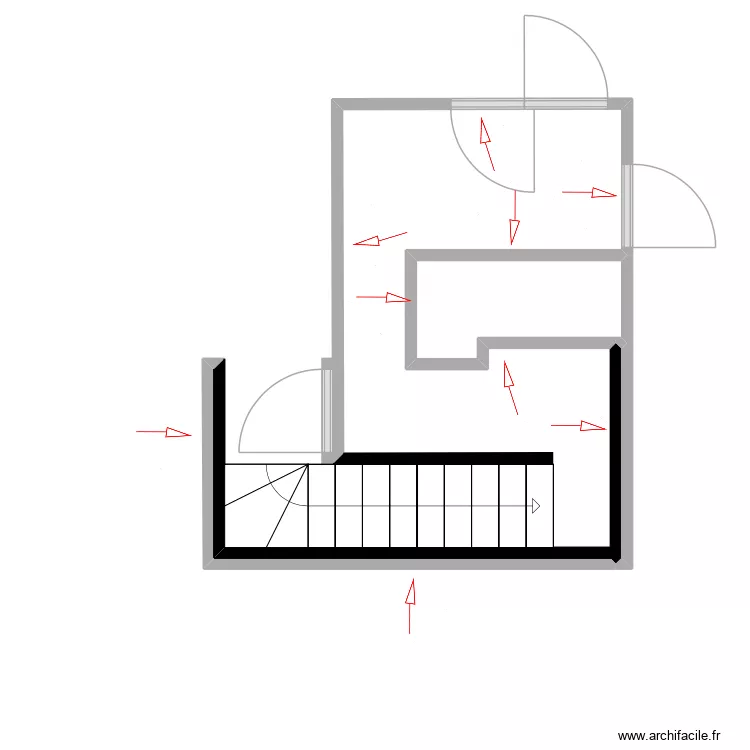 calais. Plan de 4 pièces et 22 m²