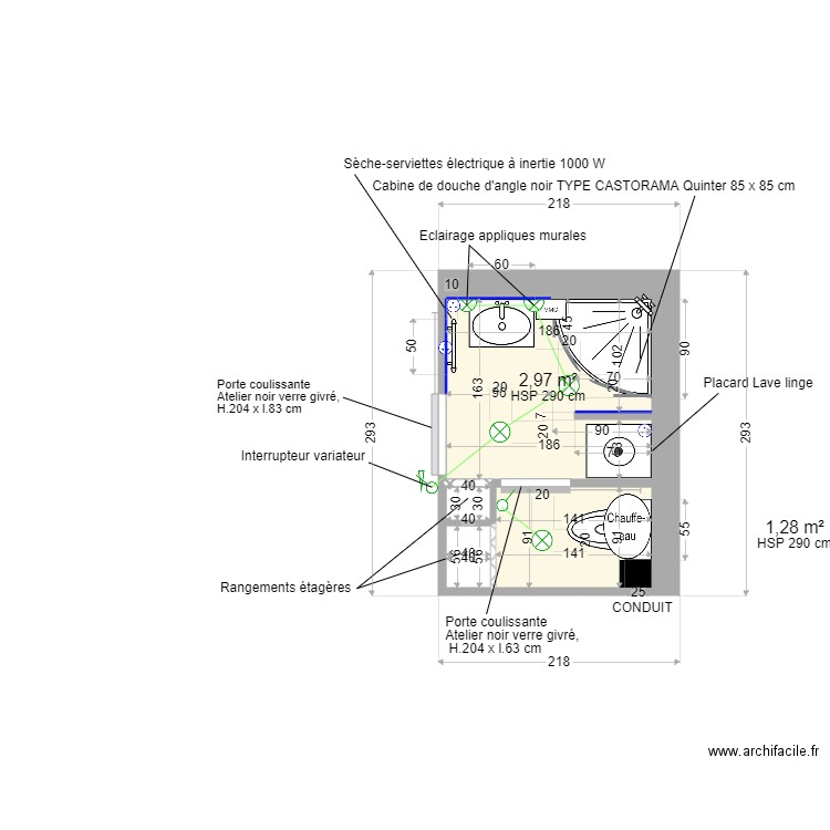 SDB3 WC. Plan de 0 pièce et 0 m2