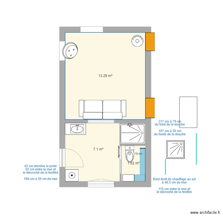 Grrr RdC 2023 - 10 (douche 110x90). Plan de 3 pièces et 22 m2