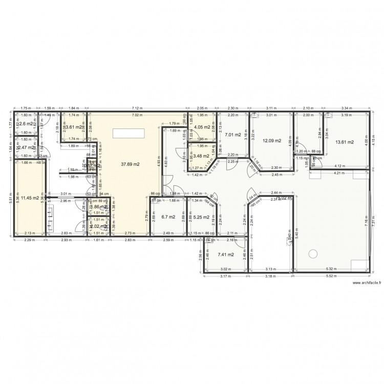 Bien Etre Les Menuires 1. Plan de 0 pièce et 0 m2