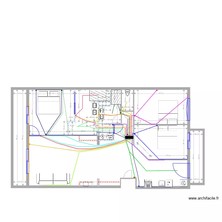 16 Durand V1 Electricit&eacute; LP. Plan de 