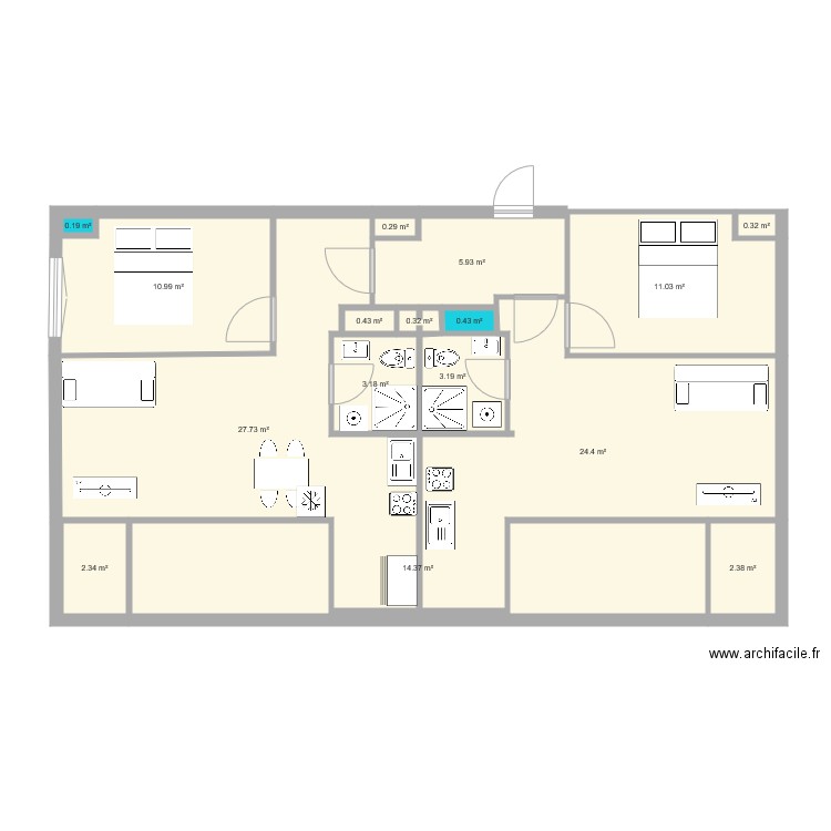 515 x2 v3. Plan de 0 pièce et 0 m2