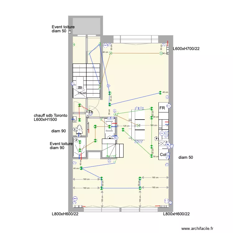 Tabellion 3e &eacute;tage Eau Elec Chauffage. Plan de 0 pièce et 0 m2