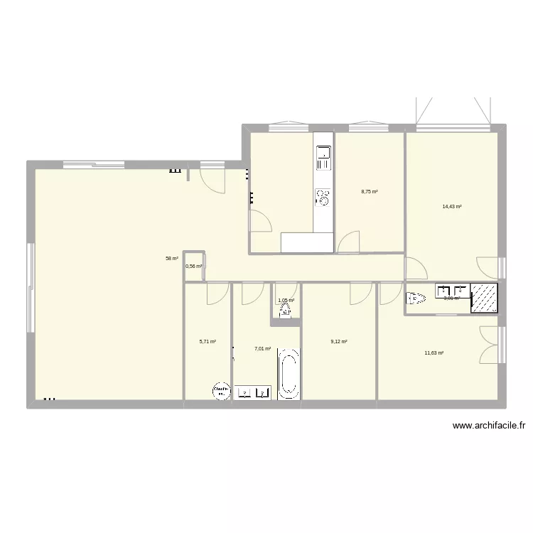 MaisonCC. Plan de 