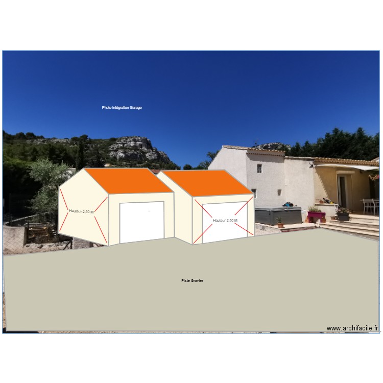 Photo intégration du Garage. Plan de 0 pièce et 0 m2