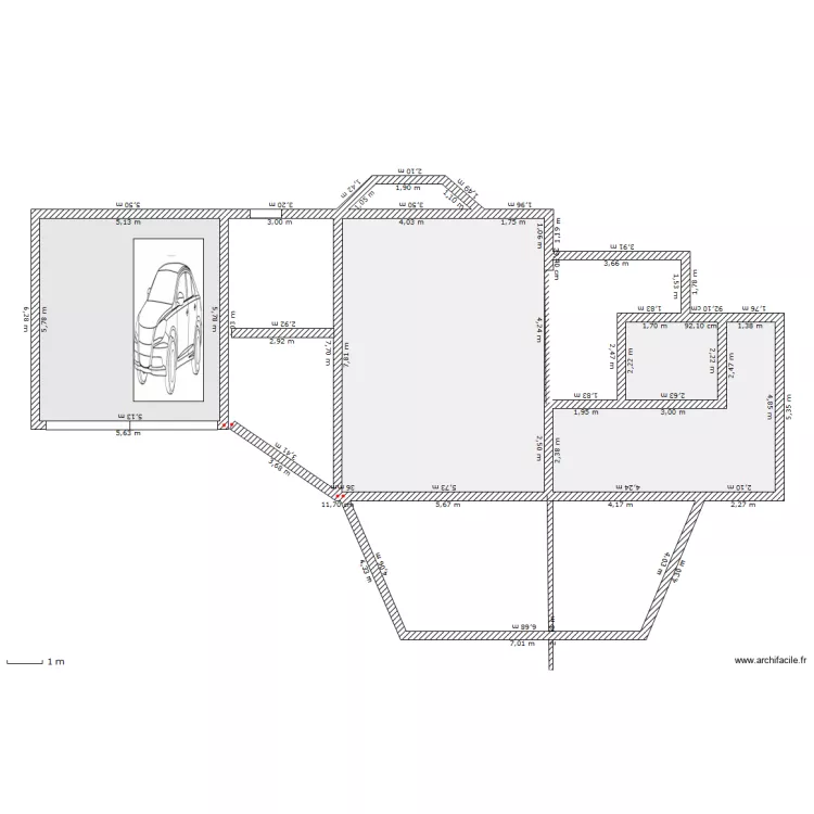 projet jumi&egrave;ges. Plan de 