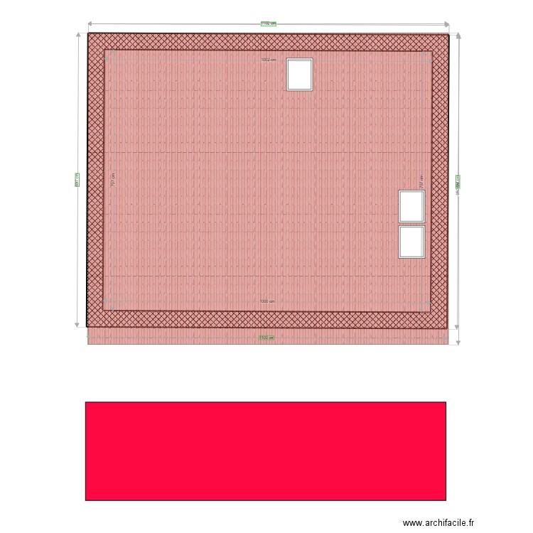 Toiture scierie. Plan de 0 pièce et 0 m2