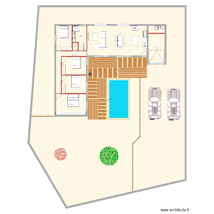 maison st sat. Plan de 0 pièce et 0 m2