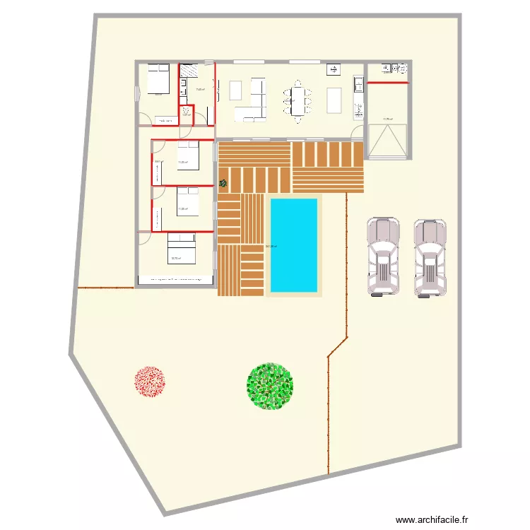 maison st sat. Plan de 