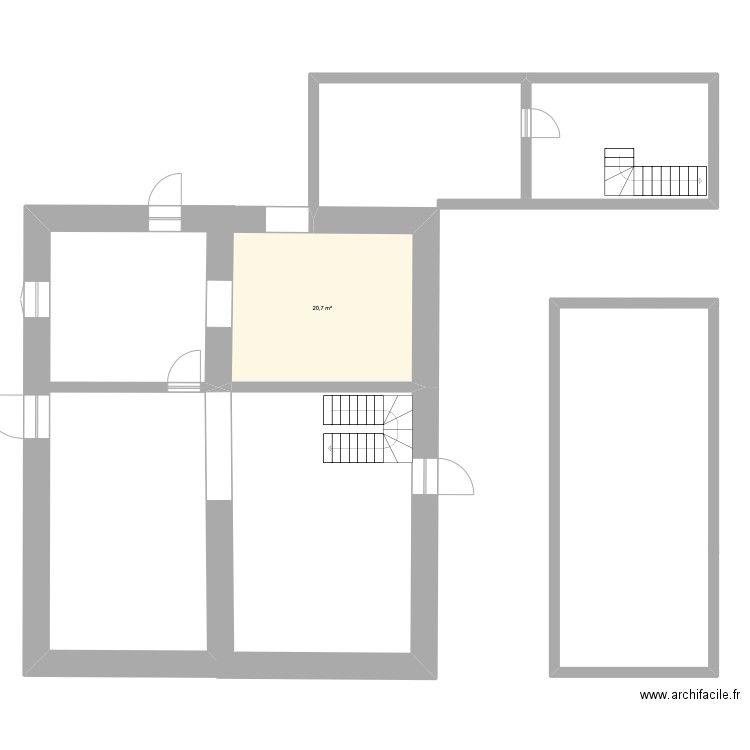 Umag. Plan de 1 pièce et 21 m2